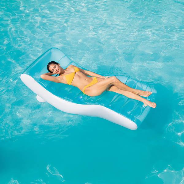 Intex Splash Lounge 191x99 cm | Kék/fehér