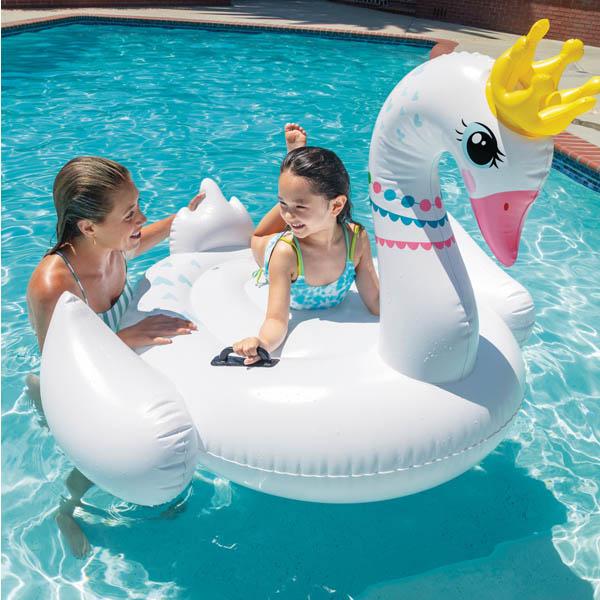 Intex Majestic Swan Ride-on | White | 188x124 Cm**
