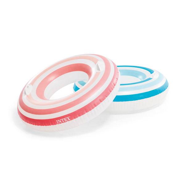Плувен пръстен Intex Striped Dreams с дръжки | Ø 91 см | Различни цветове