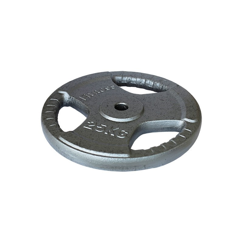Eisenscheibe mit Griff Grau 125 kg