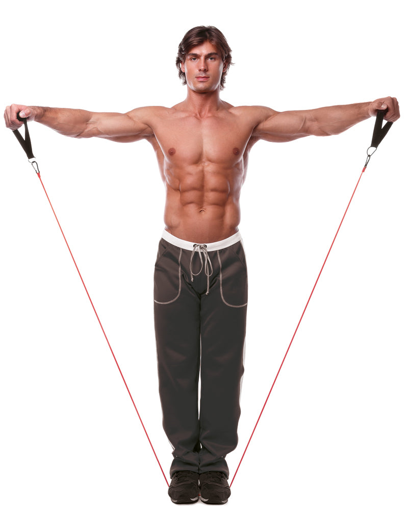 Iron Gym – Trenażer z rurką oporową – Czerwony