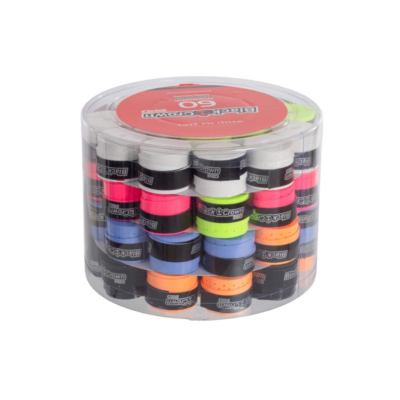 Jar 60 Multicolor Perforated Black Crown Overgrips