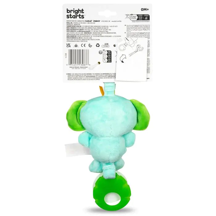 Bright Starts Tug Tunes On-the-go Играчка слон