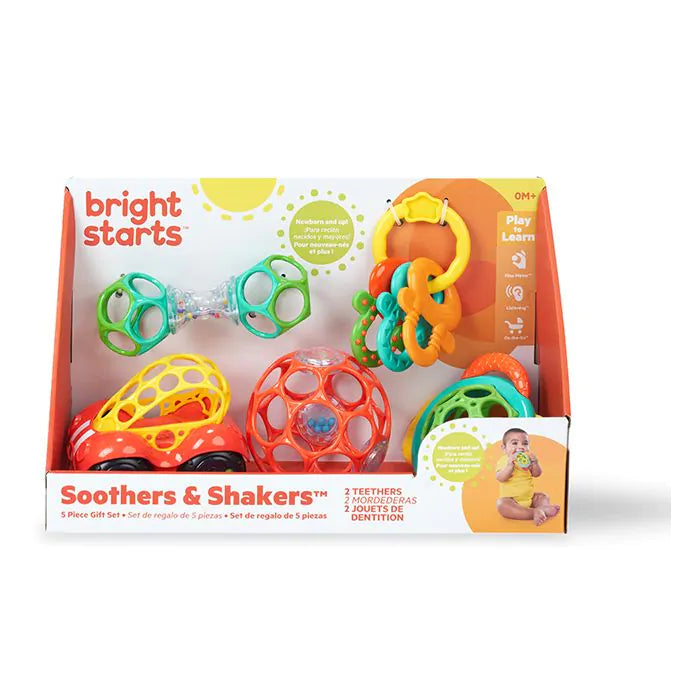 Oball Soothers & Shakers gavesæt i 5 dele