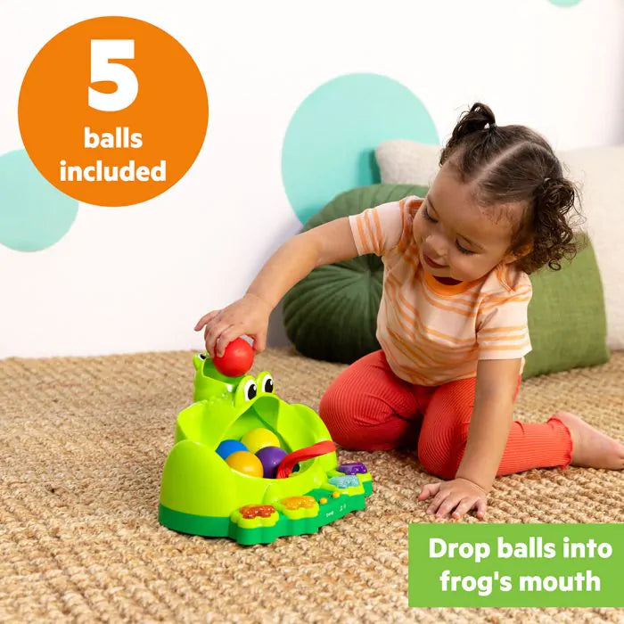 Играчка с топка Bright Starts Poppin' Ball Frog