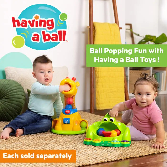 Играчка с топка Bright Starts Poppin' Ball Frog