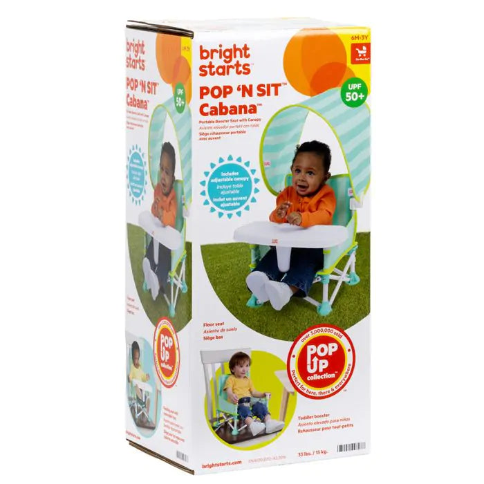 Bright Starts Pop 'n Sit Cabana Portable Booster Seat