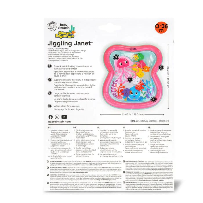 Baby Einstein Jiggling Janet Tummy Time Water Mat