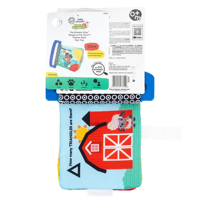 Baby Einstein Shapes At The Farm Teether Book