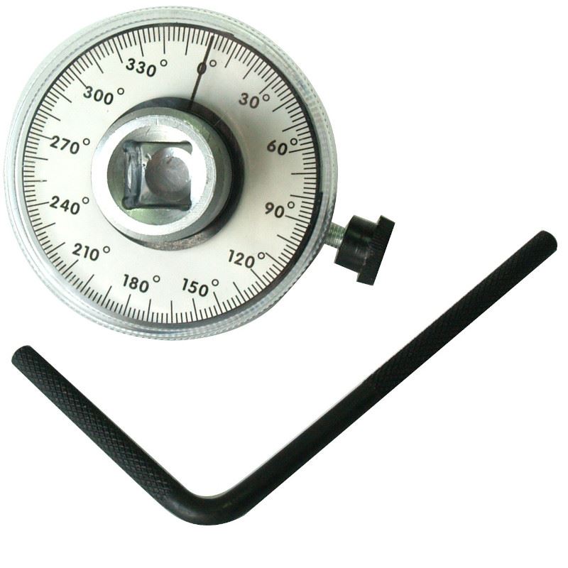 Torque Wrench Protractor 1/2 Hardened Steel 360° Scale