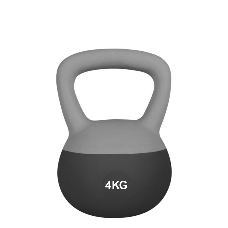 Kettlebell Soft New Gris/Negro 4 Kg