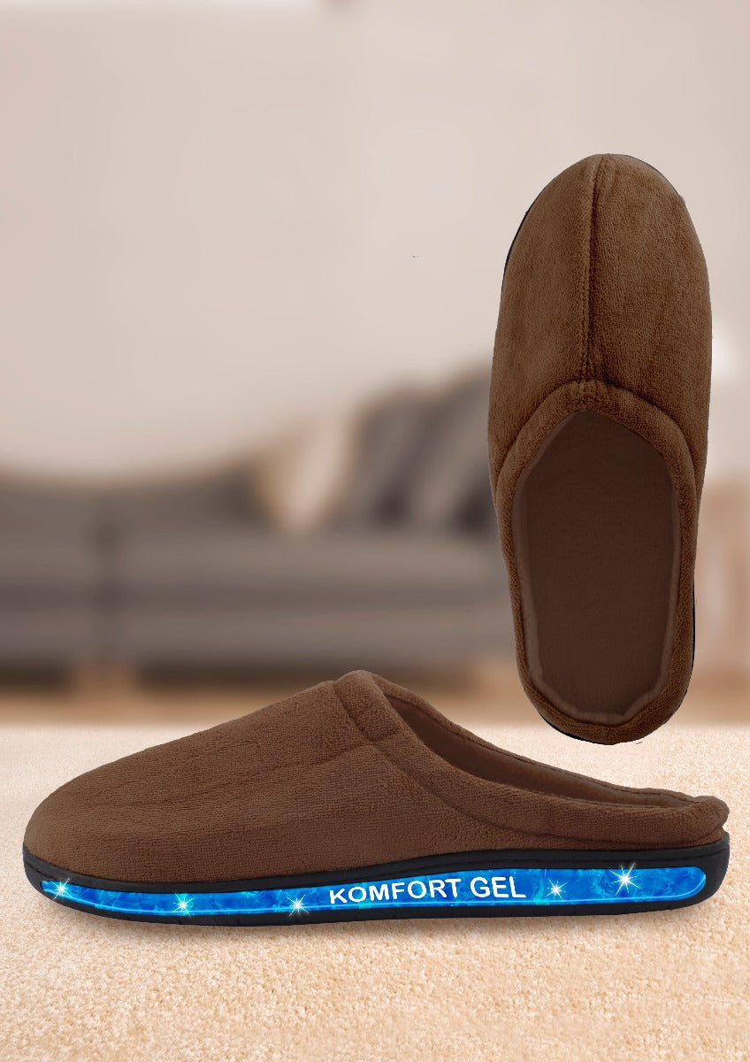 Happy Shoes - Chaussons Confort en Gel - Marron 37/38