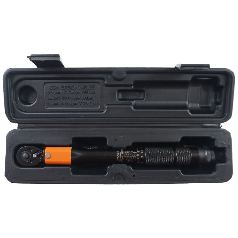 Momentový klíč 1/4 palce 5–25 Nm Nastavitelný s Lock Beast