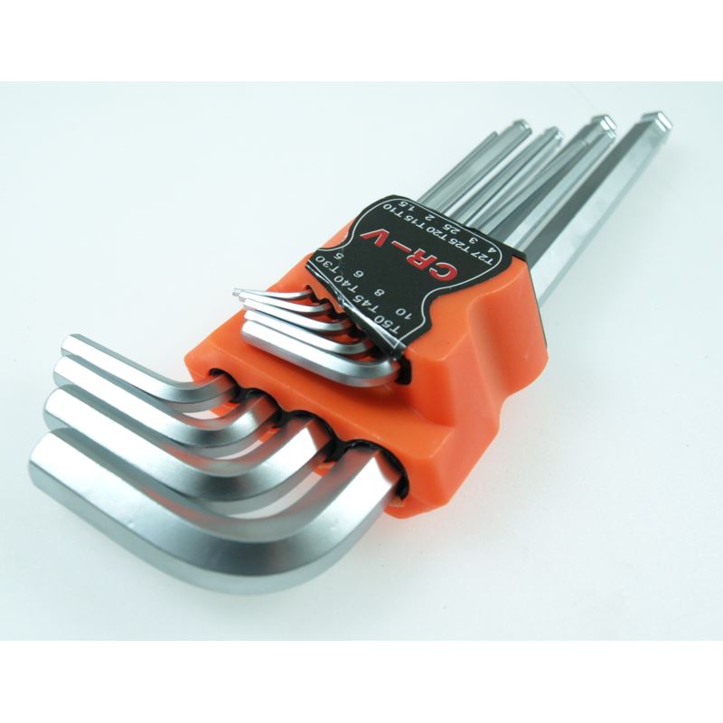 Allen Key Set 9 Pcs Ball Ends Chrome-vanadium Beast
