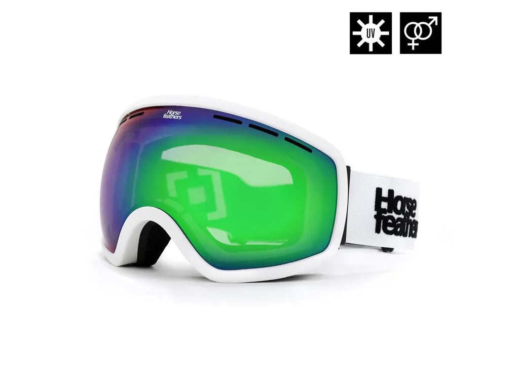 Horsefeathers Knox Goggles (white/mirror Green)