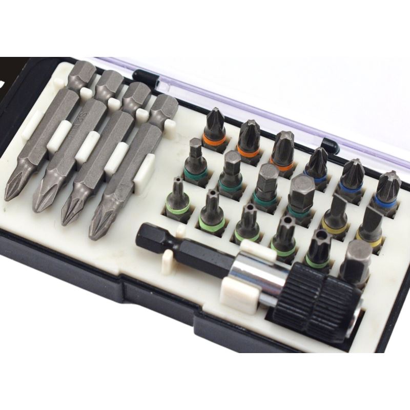 Bits Set For Drills 23 Pieces S2 Steel Beast