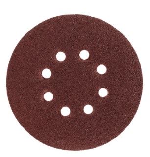 Klittenbandschuurschijven P120 125 mm 8 gaten 20 stuks Beast