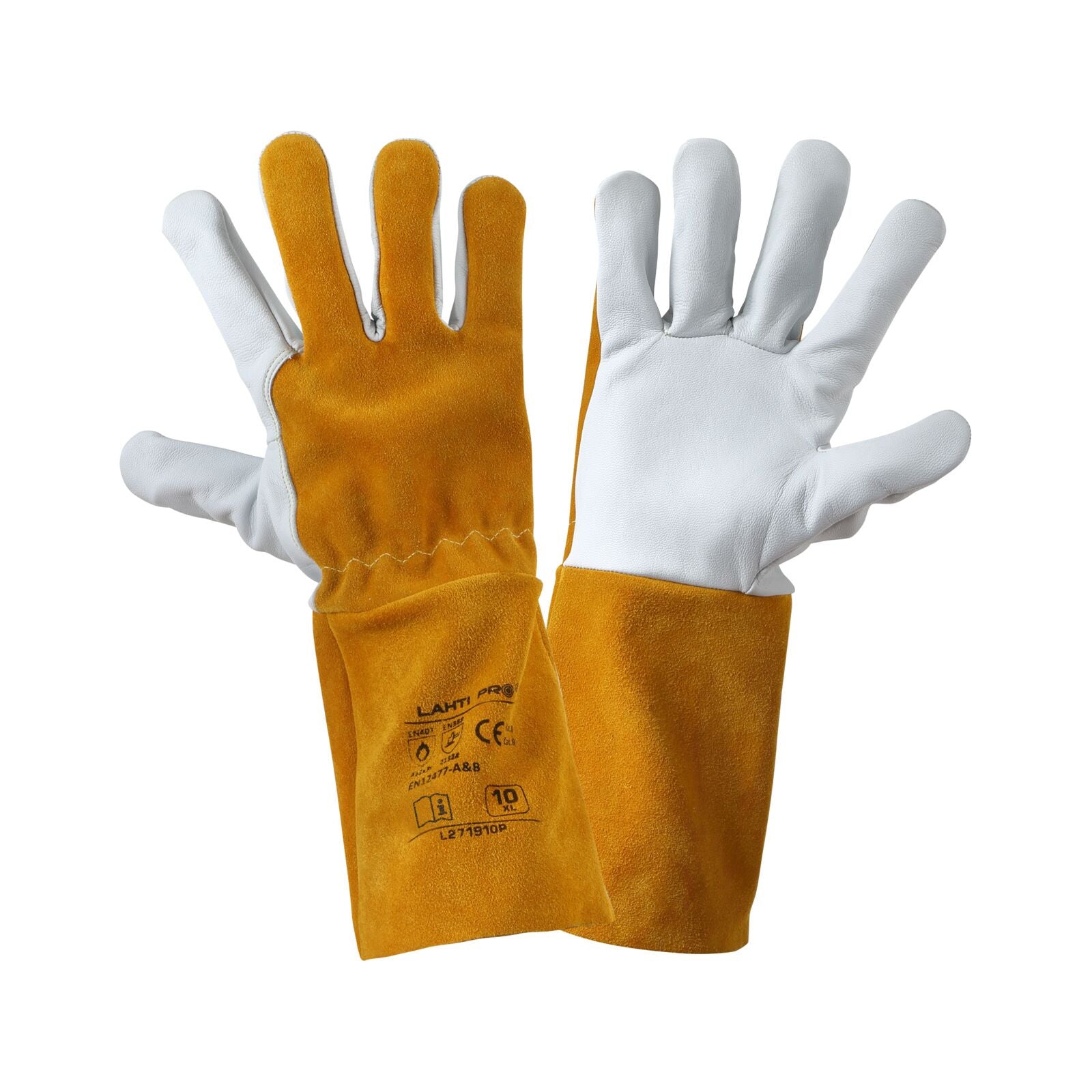 Gloves Welding Goat Leather L271910p Card Ce Lahti
