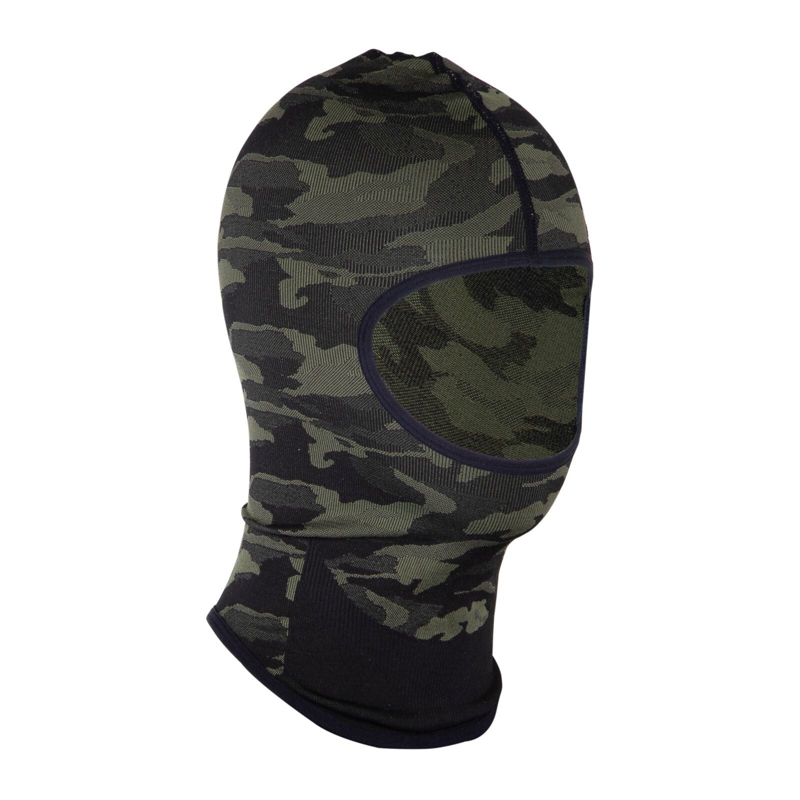Thermoaktive Sturmhaube Camo Grün-Schwarz Ce Lahti