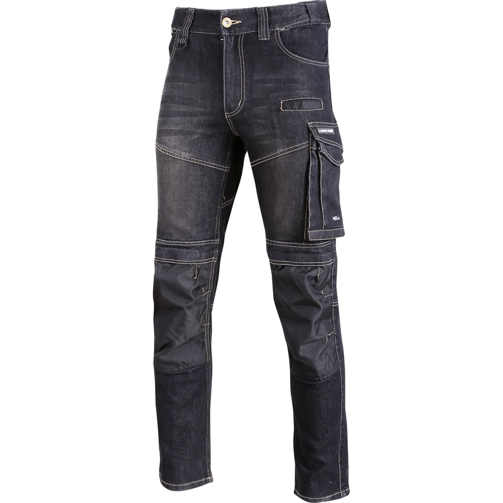 Jeans Trousers Black Stretch Reinforcements S Ce Lahti
