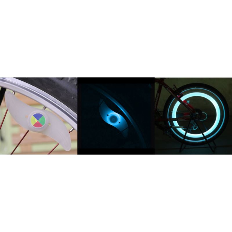 Led-Speichenabdeckung Hellblau oder 7-farbiges Led Beast