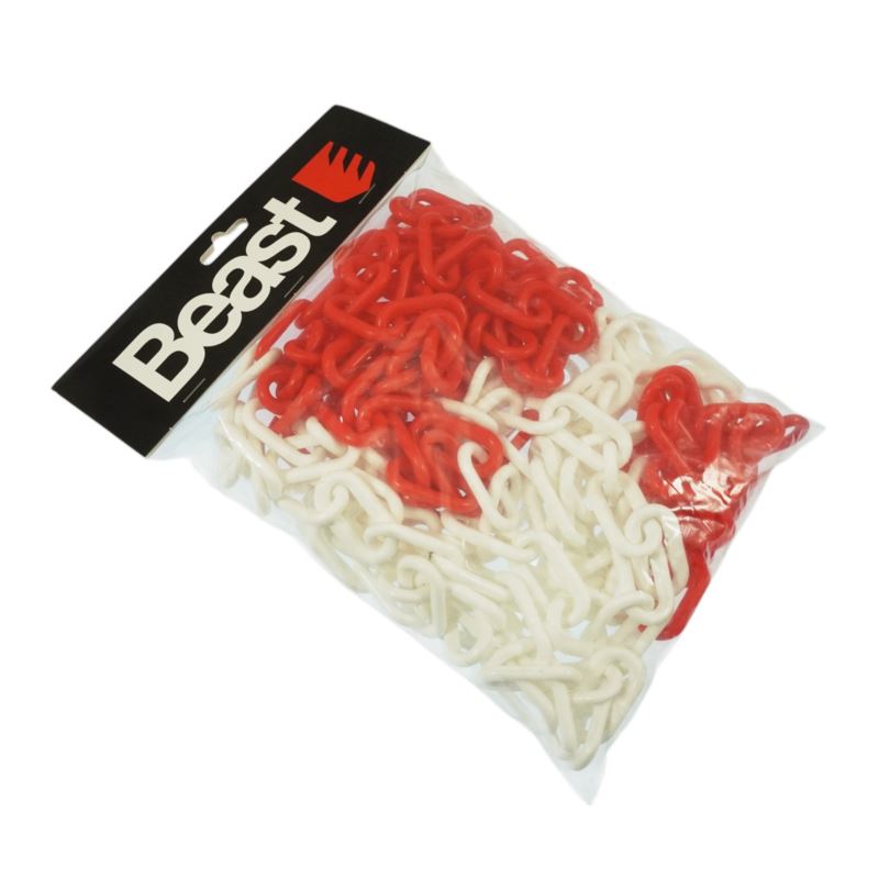 Warnkette Weiß und Rot 5 m Beast