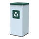 Alda Eco - Square Nord White Prullenbak 60l - Zelená