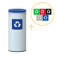Pattumiera Alda Eco - Nord White 45l - Blu