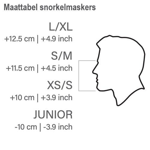 Seac Unica búvármaszk L-xl piros/fekete**
