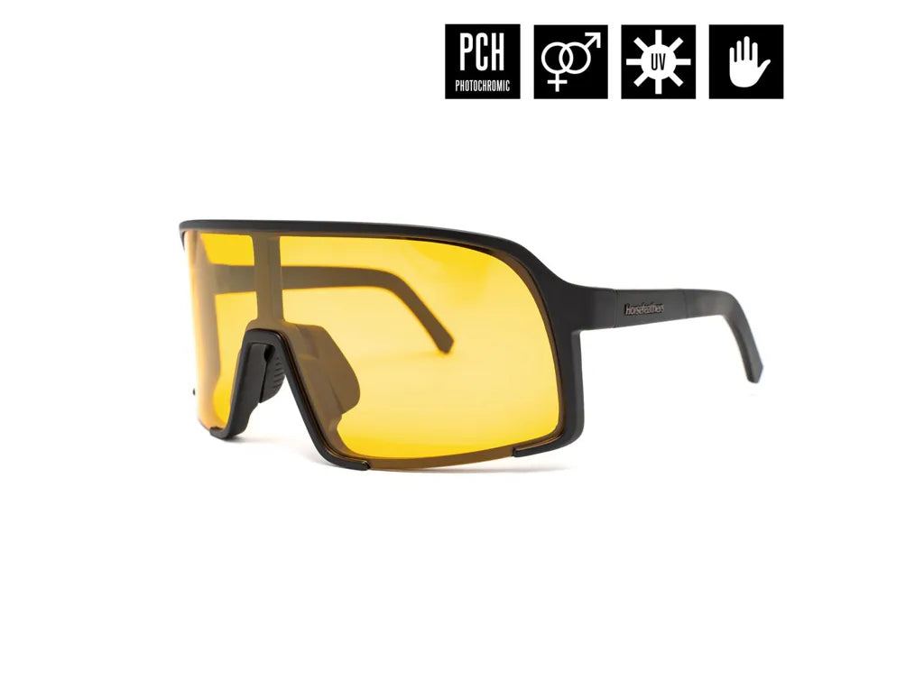 Horsefeathers Magnum Photochromic Sunglasses (matt Black/yellow)