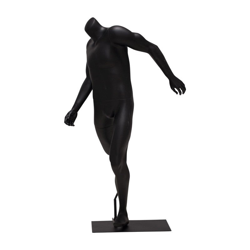 Mannequin Male Soccer Body Whole Negro ÚNICA