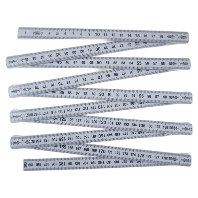 Mesure pliante en plastique 2 mètres 10 sections Beast