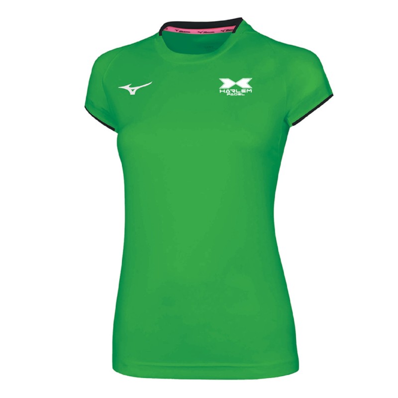 Mizuno-harlem ærmer Mujer T-shirt Verde