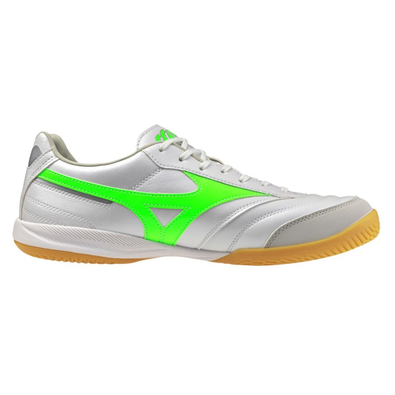 Mizuno Morelia Sala Pro In Scarpe Da Calcetto Blanco/Verde Flúor