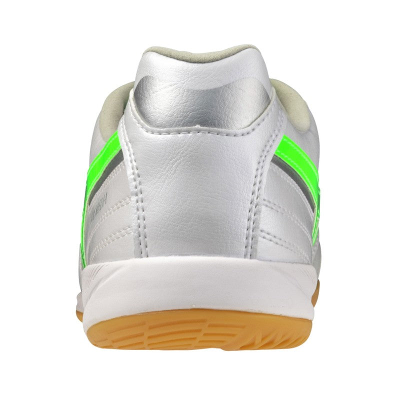 Mizuno Morelia Sala Pro In Scarpe Da Calcetto Blanco/Verde Flúor