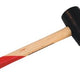 Marteau de ferblantier en caoutchouc 55 Mm 375 G manche en bois bête