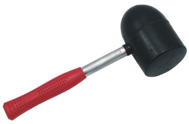 Martillo de goma del cuerpo 80 milímetros uso profesional de la manija del metal de 1,1 kilogramos