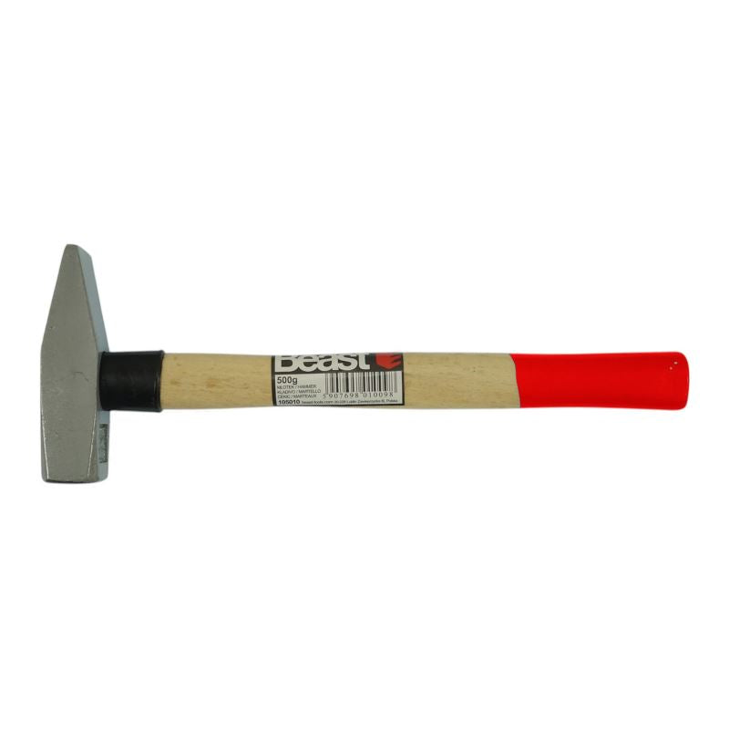 Forged Locksmith Hammer 500g Wooden Handle Beast