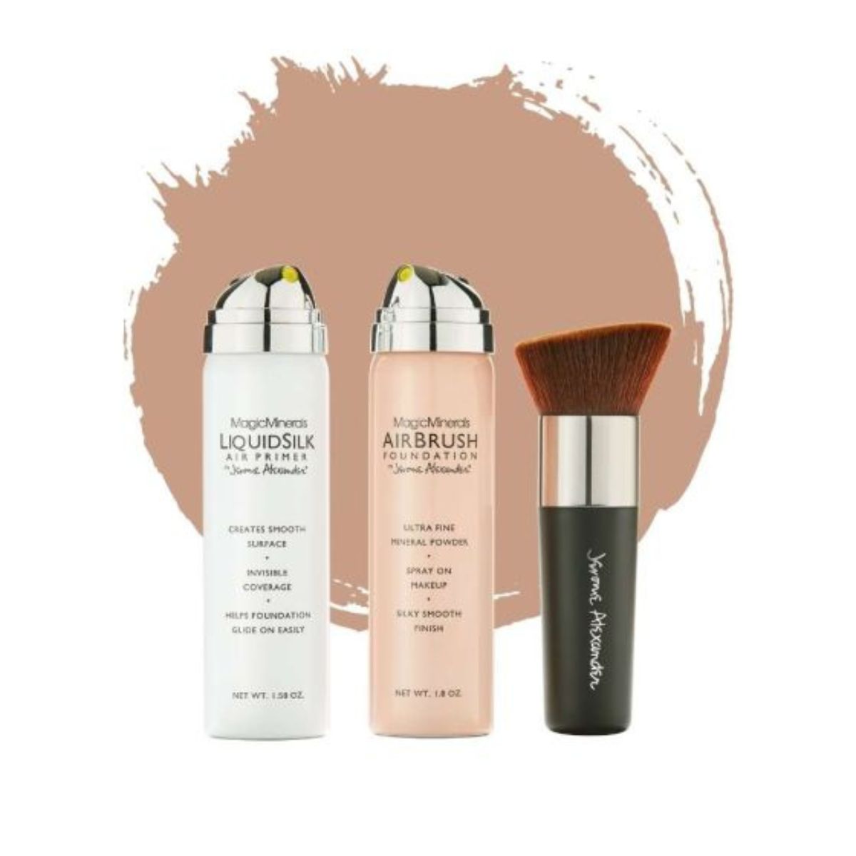 Airbrush Foundation 3pcs - Warm/medium