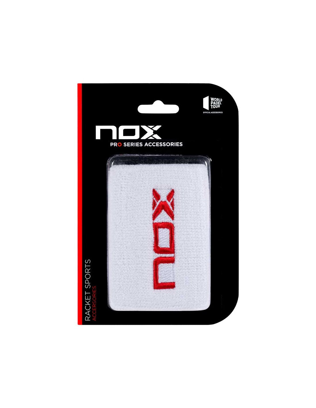 Nox White-Red Wristband