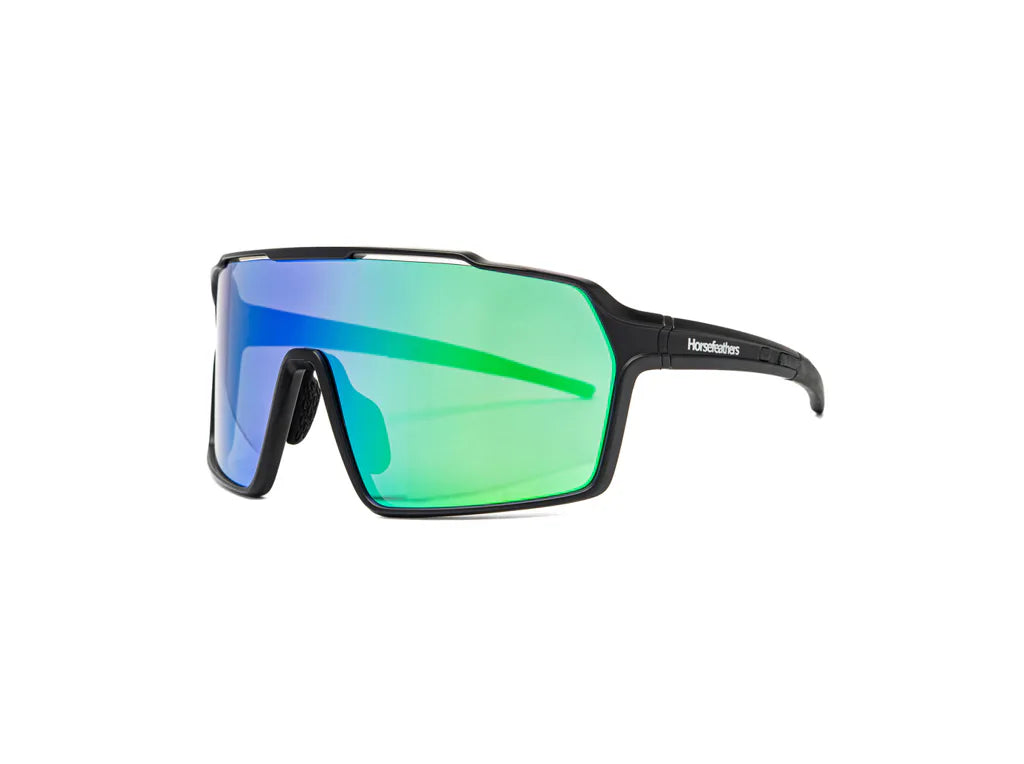 Horsefeathers Neutron Bike Sunglasses (matt Black/mirror Green)