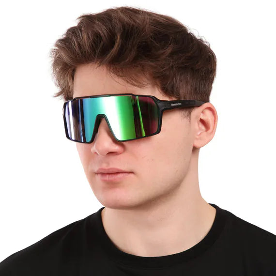 Horsefeathers Neutron Bike Sunglasses (matt Black/mirror Green)