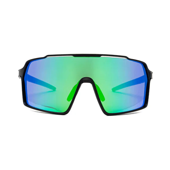 Gafas de sol Horsefeathers Neutron Bike (negro mate/verde espejo)