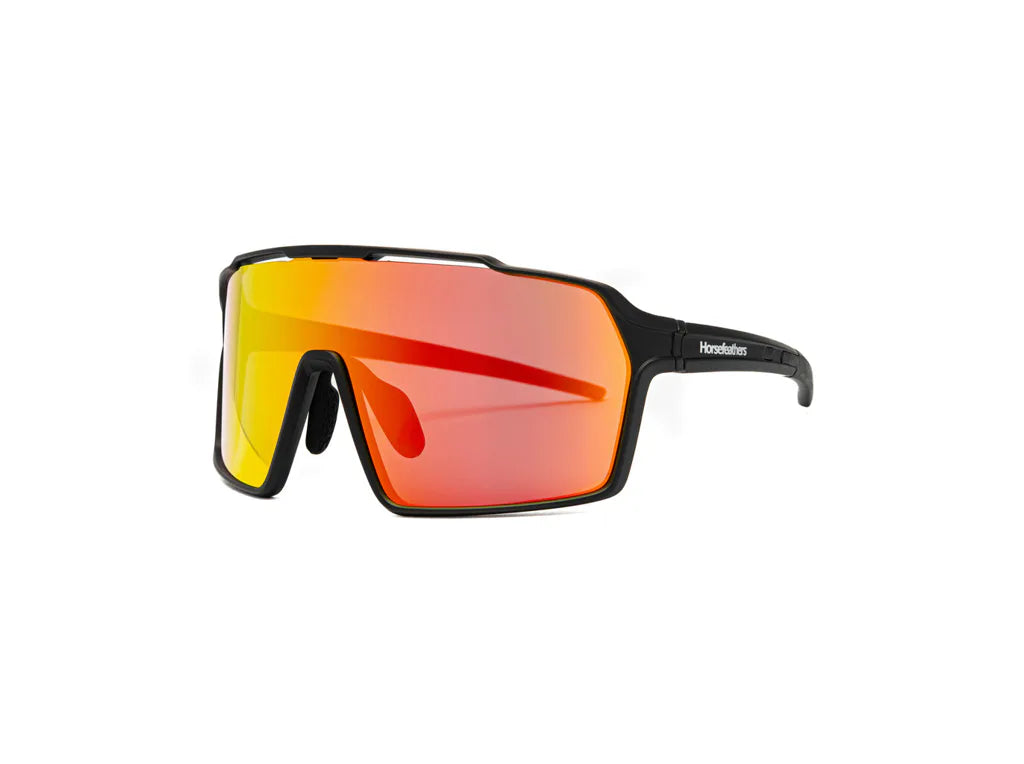 Horsefeathers Neutron Bike Sunglasses (matt Black/mirror Red)