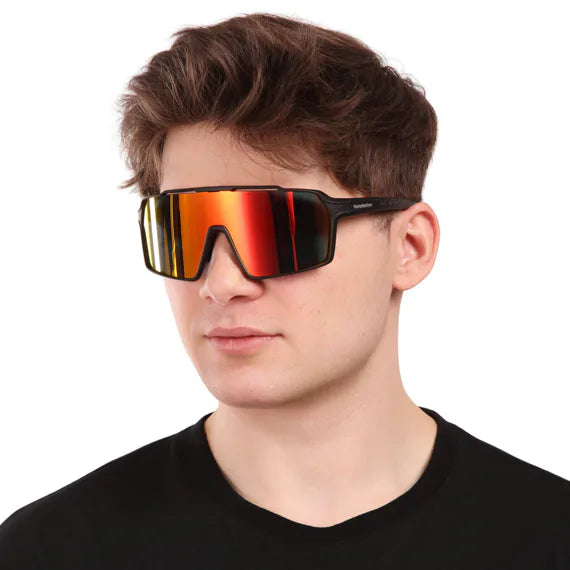 Horsefeathers Neutron Bike Sunglasses (matt Black/mirror Red)