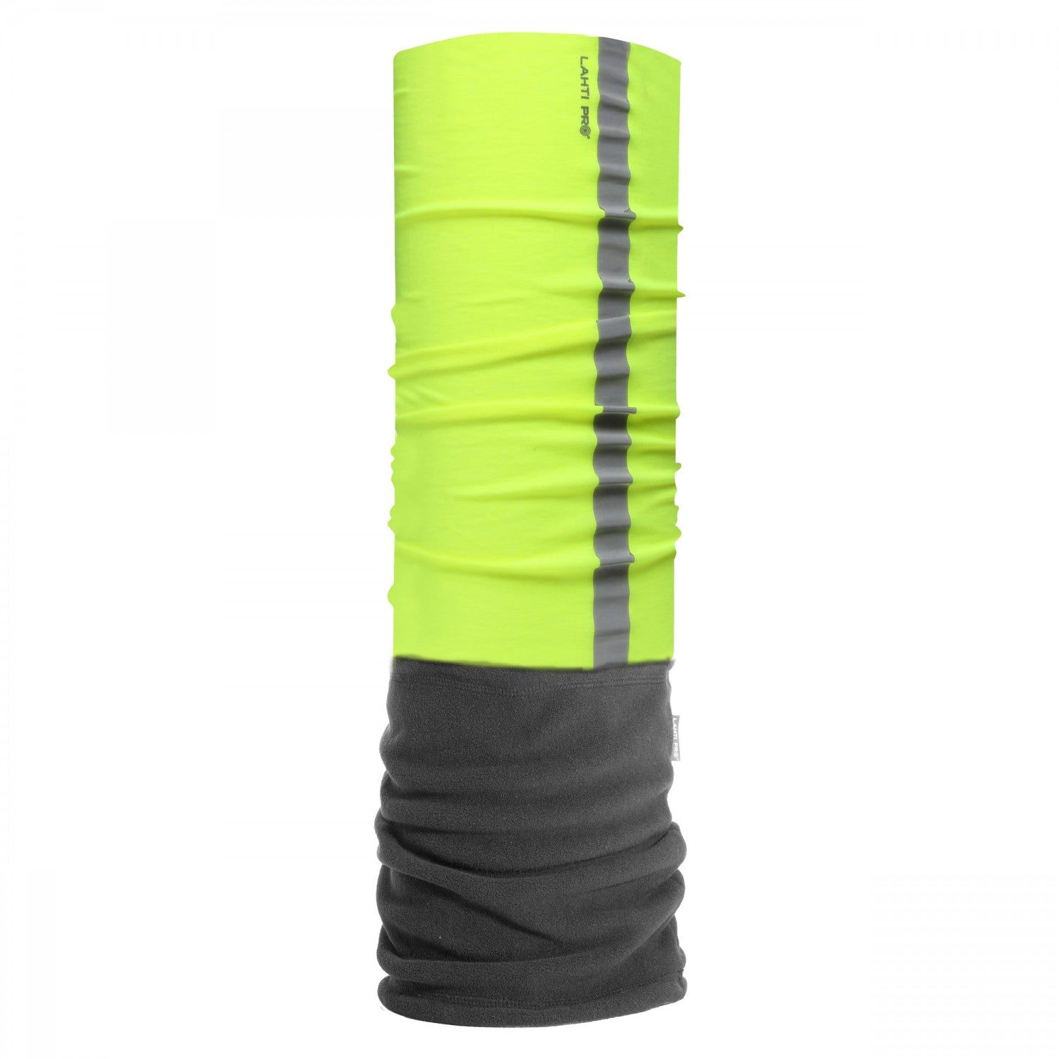 Multifunct. Scarf With Fleece Yellow And Grey Refl. Lahti