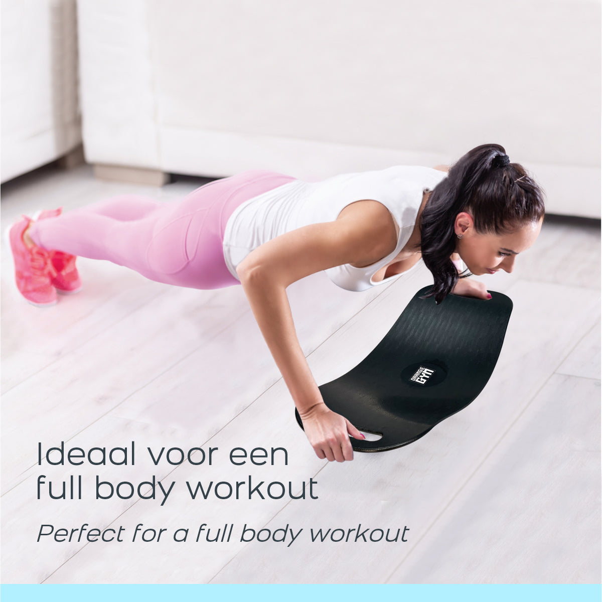Orange Gym Balance Board - Svart