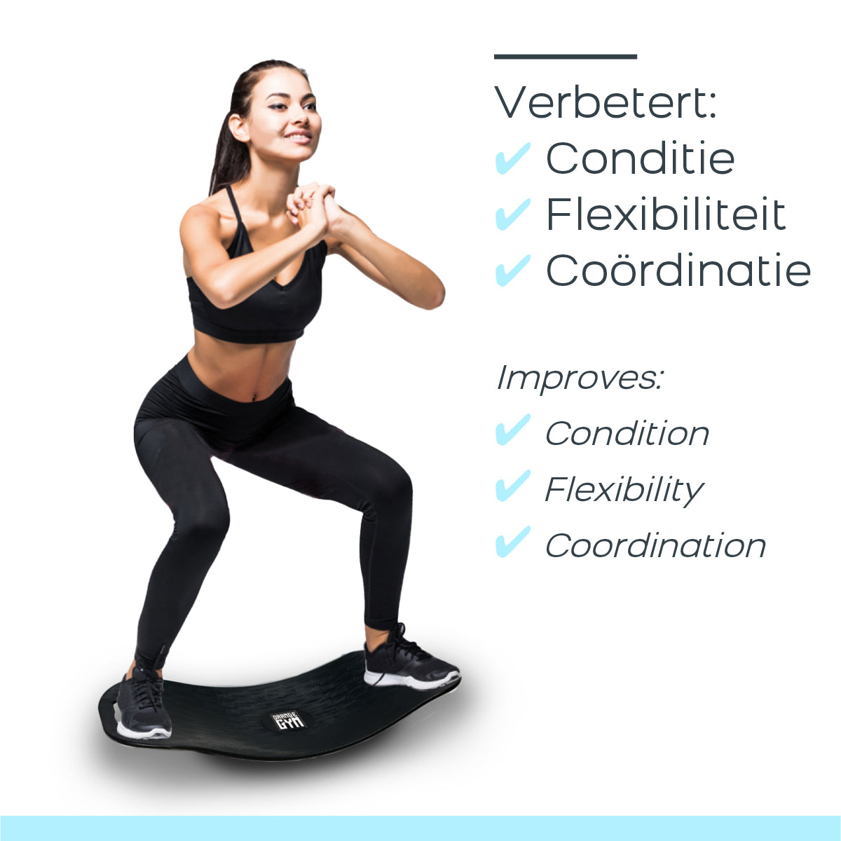 Orange Gym Balance Board – Blau