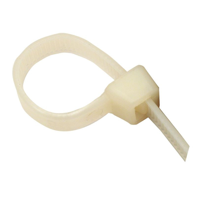 Hvide Nylonklemmer 190 X 4,7 Mm 50 Stk 50 Stk