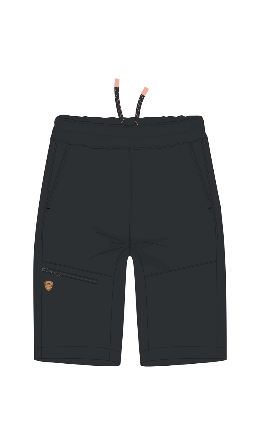 Trespass Siglos- Pantalón Corto Aventura Mujer Gris Oscuro